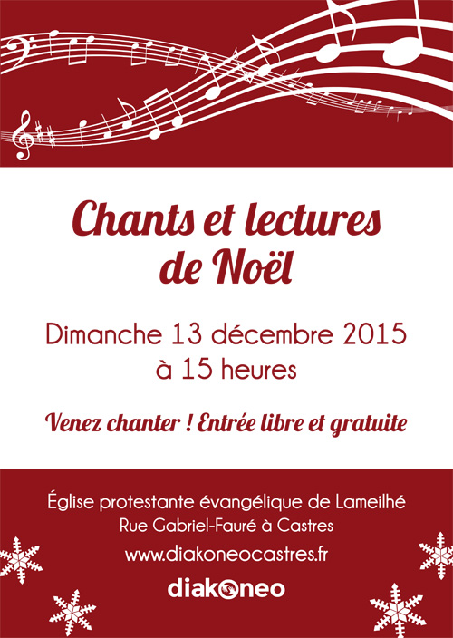 Fête de Noël 2016 chants et lectures
