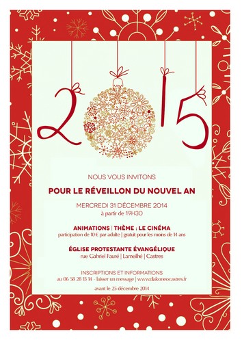 Réveillon 31 décembre 2014 cinéma